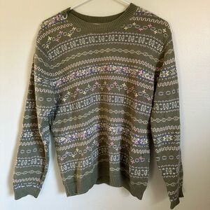 Northern reflections sweater size small, vintage, cottage core